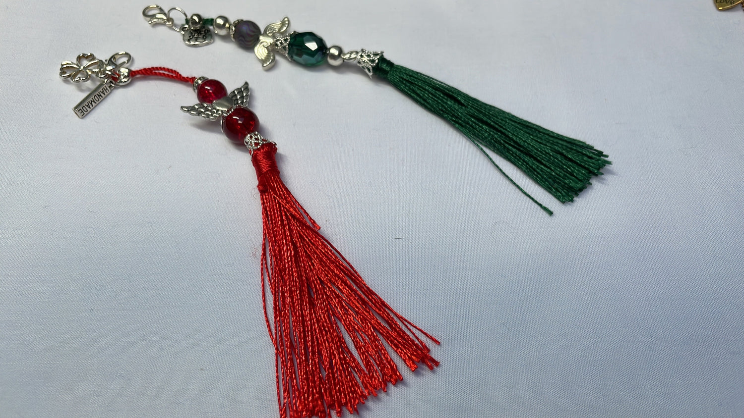 Tasseled Key ring Charms