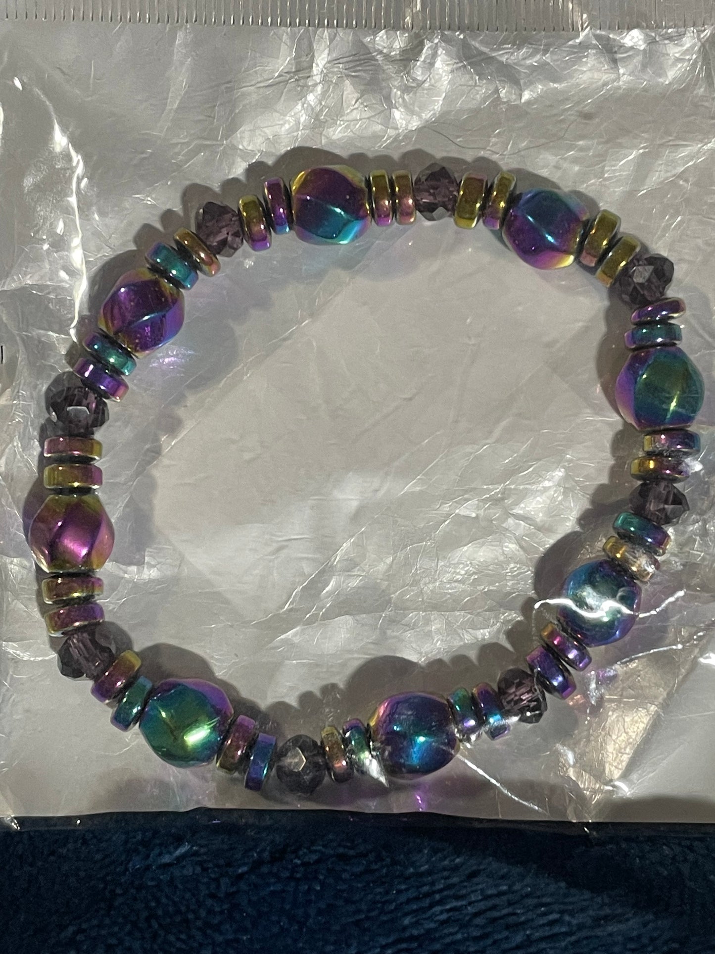 Magnetic Hematite Elastic Bracelet