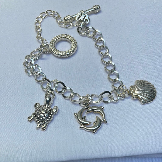 Silver Plated Charm Bracelet