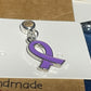 Purple Non-specific Medical Condition Awareness Ribbons on Euro Bails