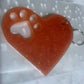 Large Paw Print Key Ring