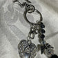 Angel Tassel Keyring Dad With Memorial Angel Wings wrapped around a Heart