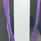 Purple Awareness Ribbons/Butterflies on an Organza & Cord Necklace