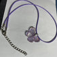 Purple Ribbon Awareness  Ribbons & Butterflies on Waxed Cord Necklaces