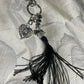 Angel Tassel Keyring Dad With Memorial Angel Wings wrapped around a Heart