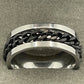 Stainless Steel Chain Fidget Ring 8mm Band