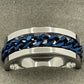 Stainless Steel Chain Fidget Ring 8mm Band