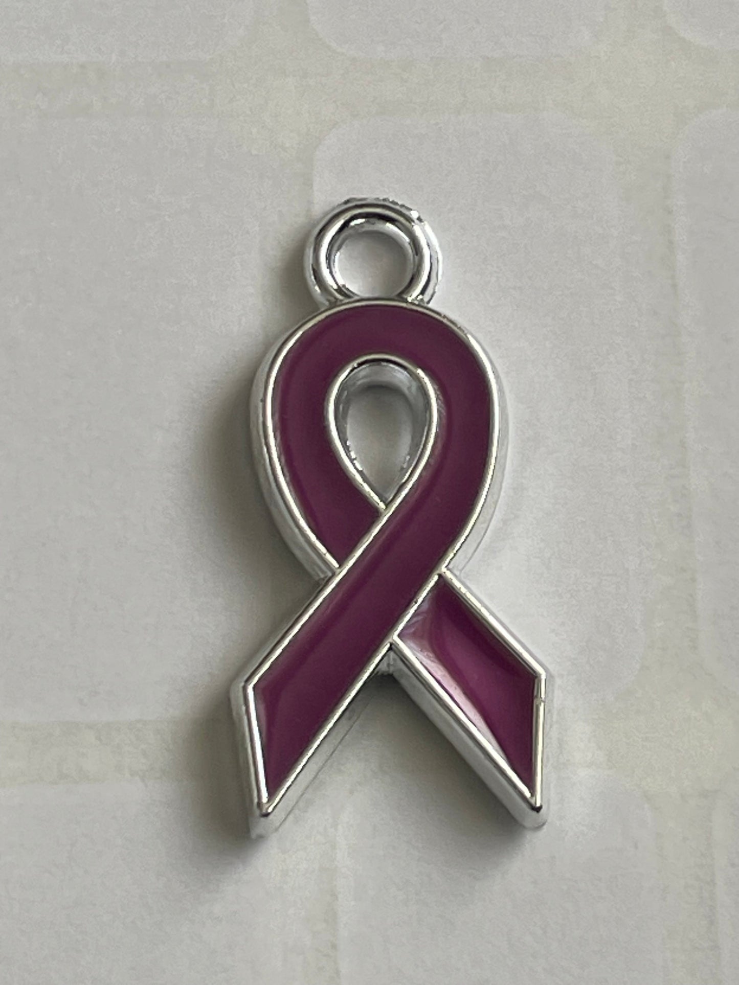 Medical Condition Purple Awareness & Hope Ribbon Charms (charm only)