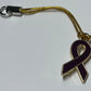 Non-Specific Purple Awareness Ribbon Lanyards with Split Ring or Clasp