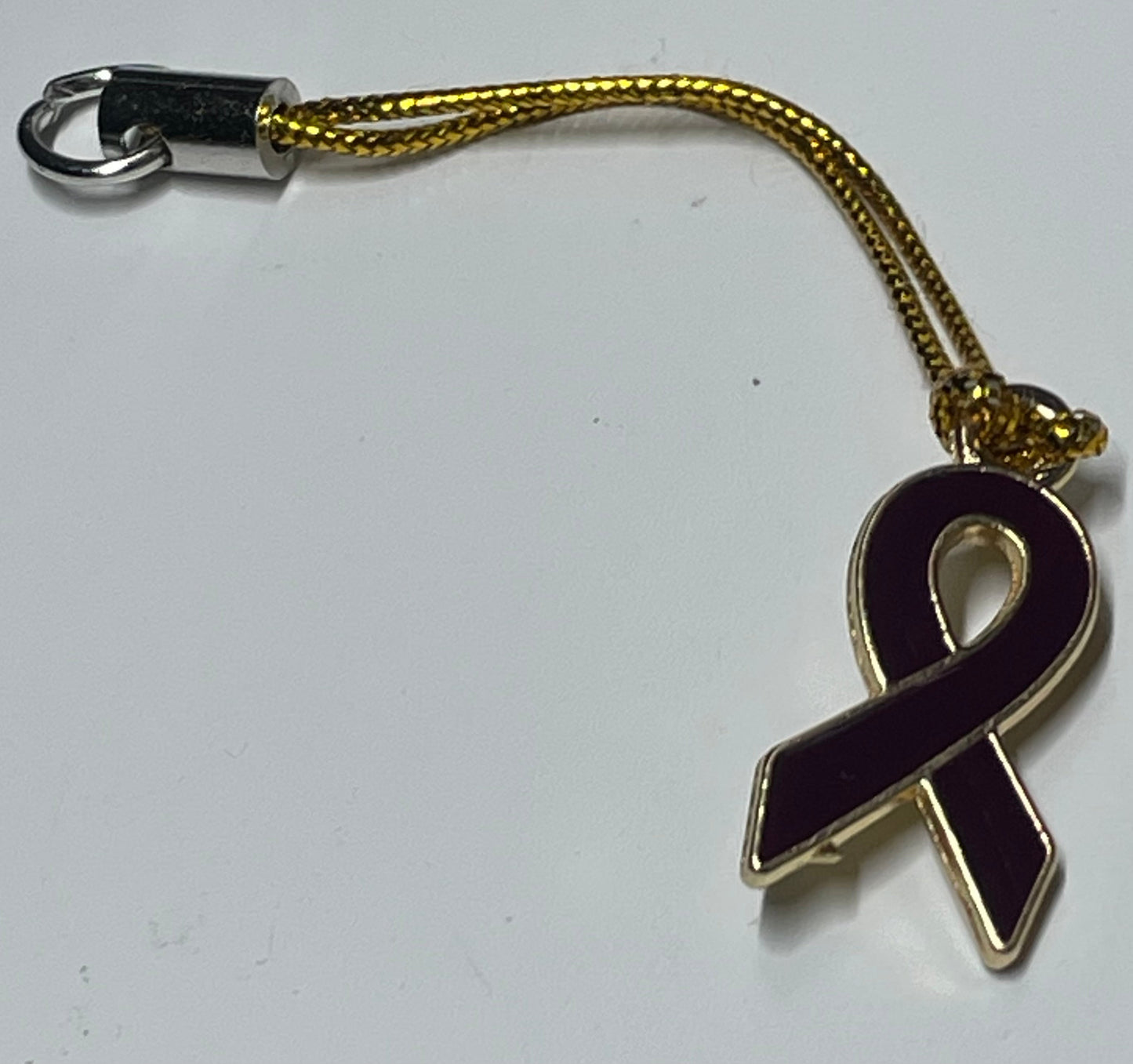 Non-Specific Purple Awareness Ribbon Lanyards with Split Ring or Clasp