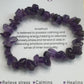 Natural Quartz Crystal Stone 19cm (approx) Gravel Bracelet with Information Card