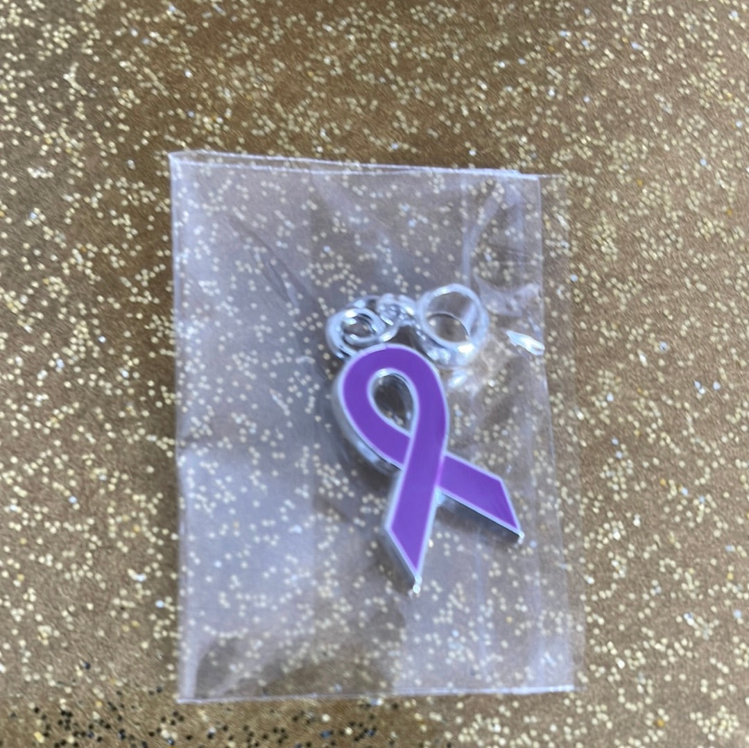 Purple Non-specific Medical Condition Awareness Ribbons on Euro Bails