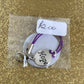 Non-Specific Purple Awareness Ribbon Lanyards with Split Ring or Clasp