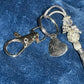 Silver Angel Tassel Keyring Mom Disc Charm “Your wings were ready but my heart was not”