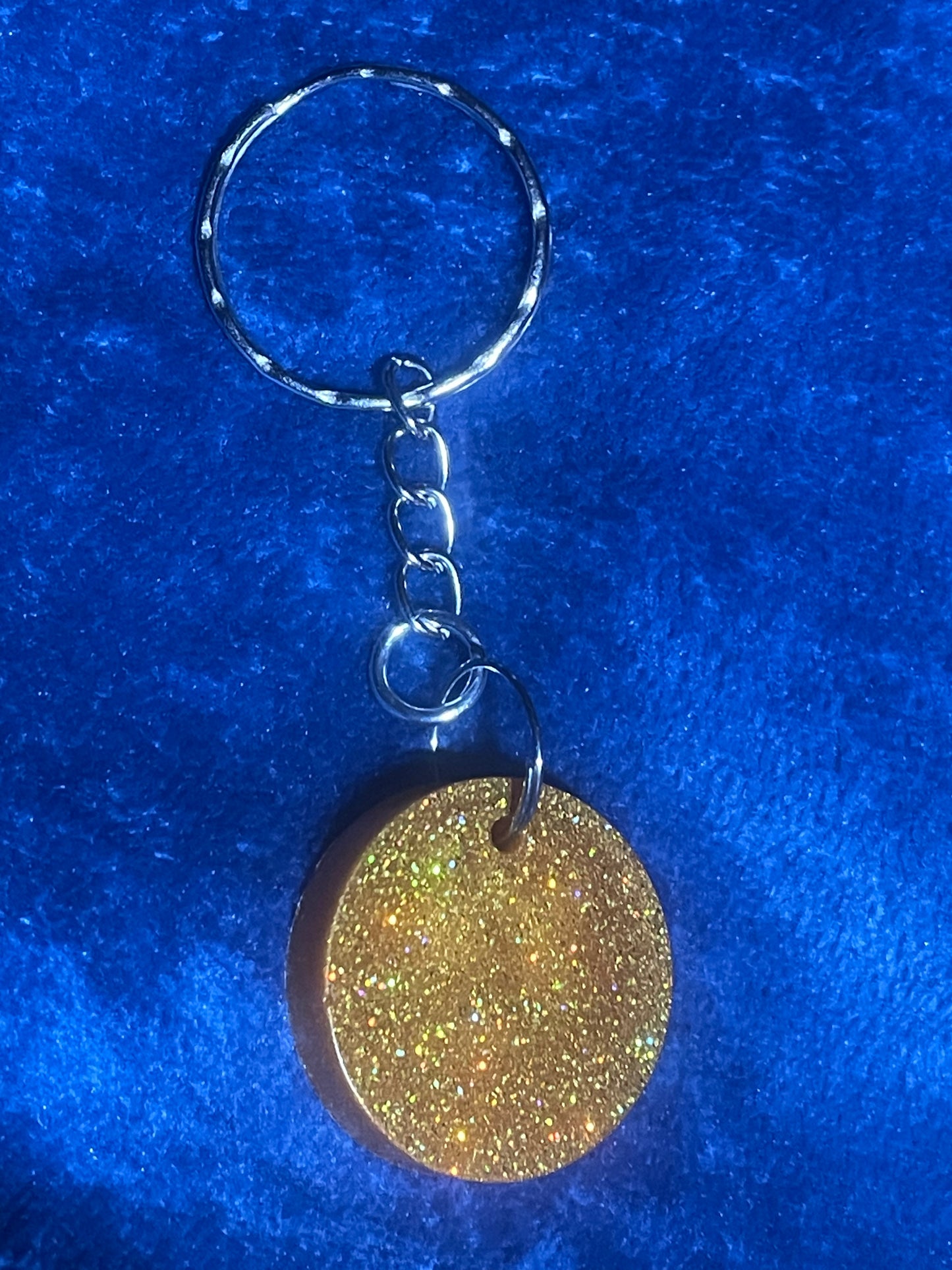 Acrylic Shaped Glittery Key Rings