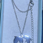 Gift Boxed Stainless Steel Heart shaped Dolphins Necklace