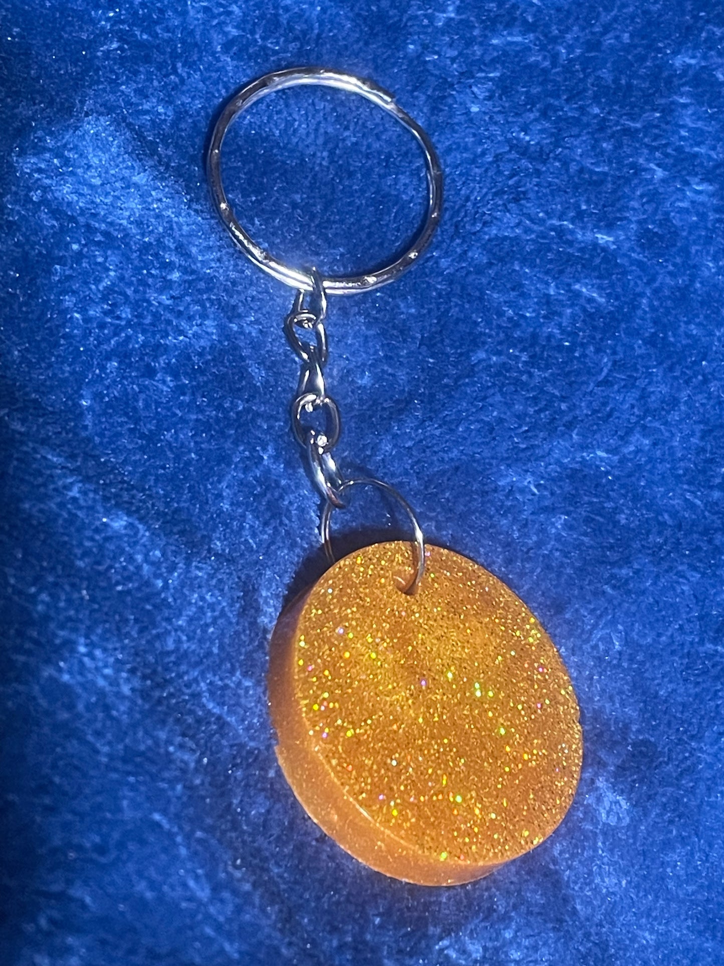 Acrylic Shaped Glittery Key Rings