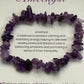 Natural Quartz Crystal Stone 19cm (approx) Gravel Bracelet with Information Card