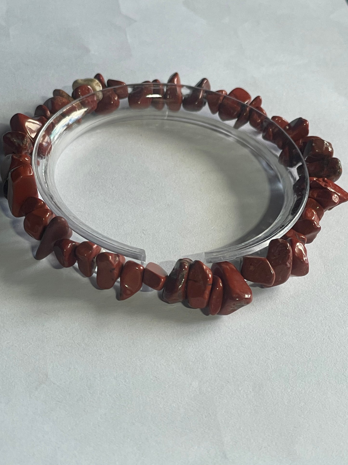 Natural Gemstone/mineral gravel elastic Bracelet