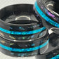 8mm Black Stainless Steel Band with Imitation Shell Band Details