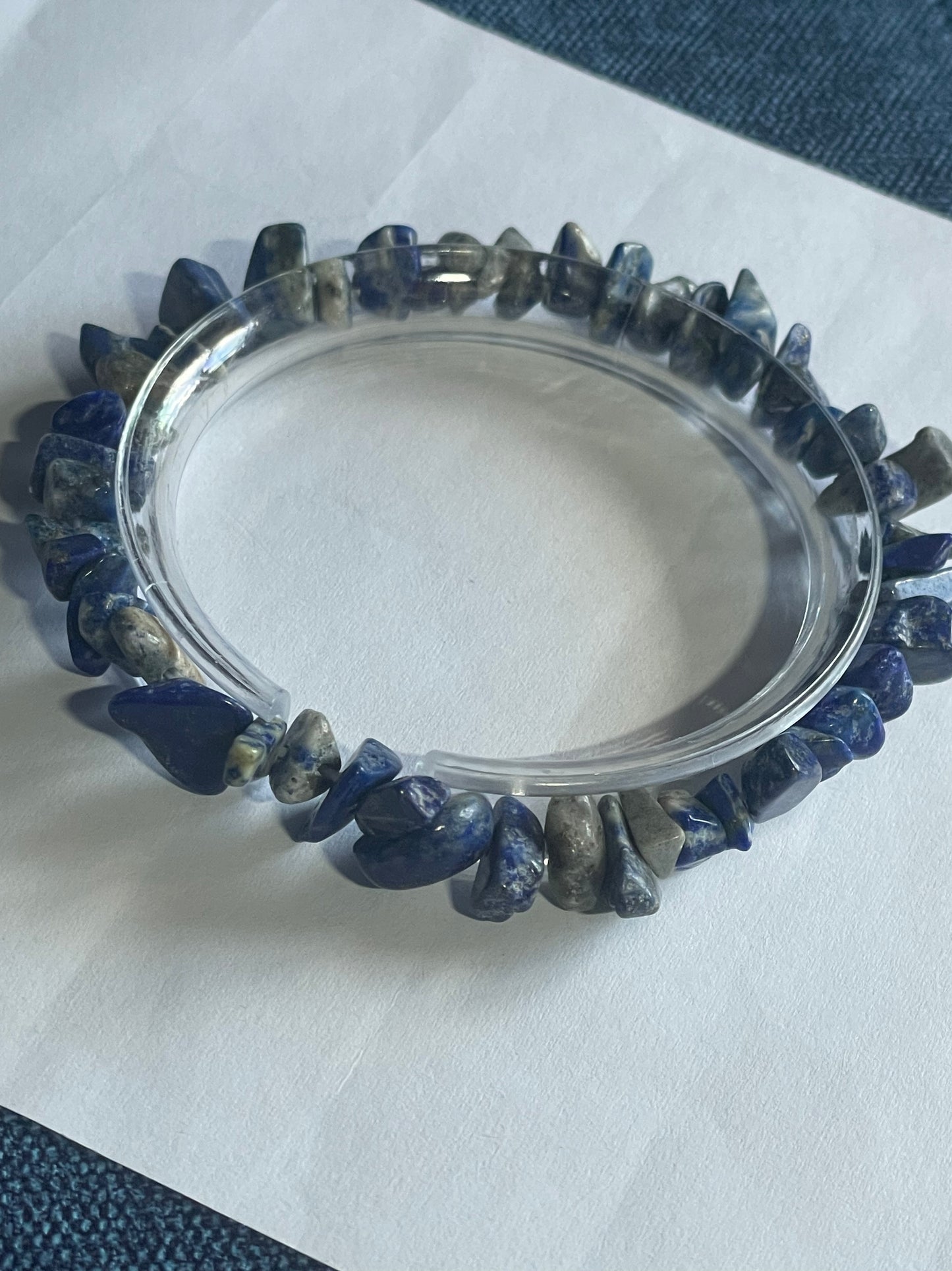 Natural Gemstone/mineral gravel elastic Bracelet