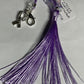 Purple (non-specific) Medical Condition Awareness Charms Tassels with Angels and/or Butterflies with Lobster Clasps