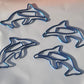 Royal Blue Dolphin Paperclips - 5 Pieces