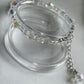 8mm Diamond (Bi-cone) Crystal Glass Bracelet