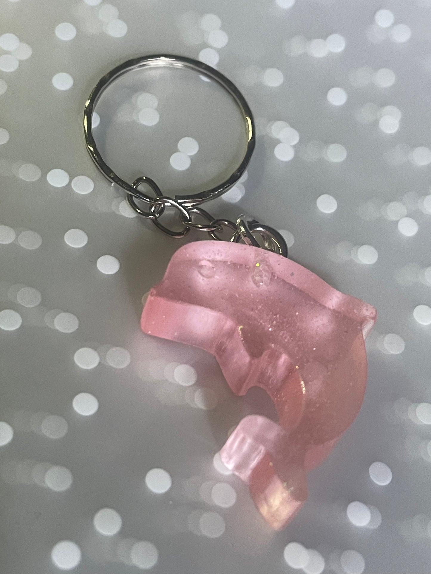 Acrylic Dolphin Keyring