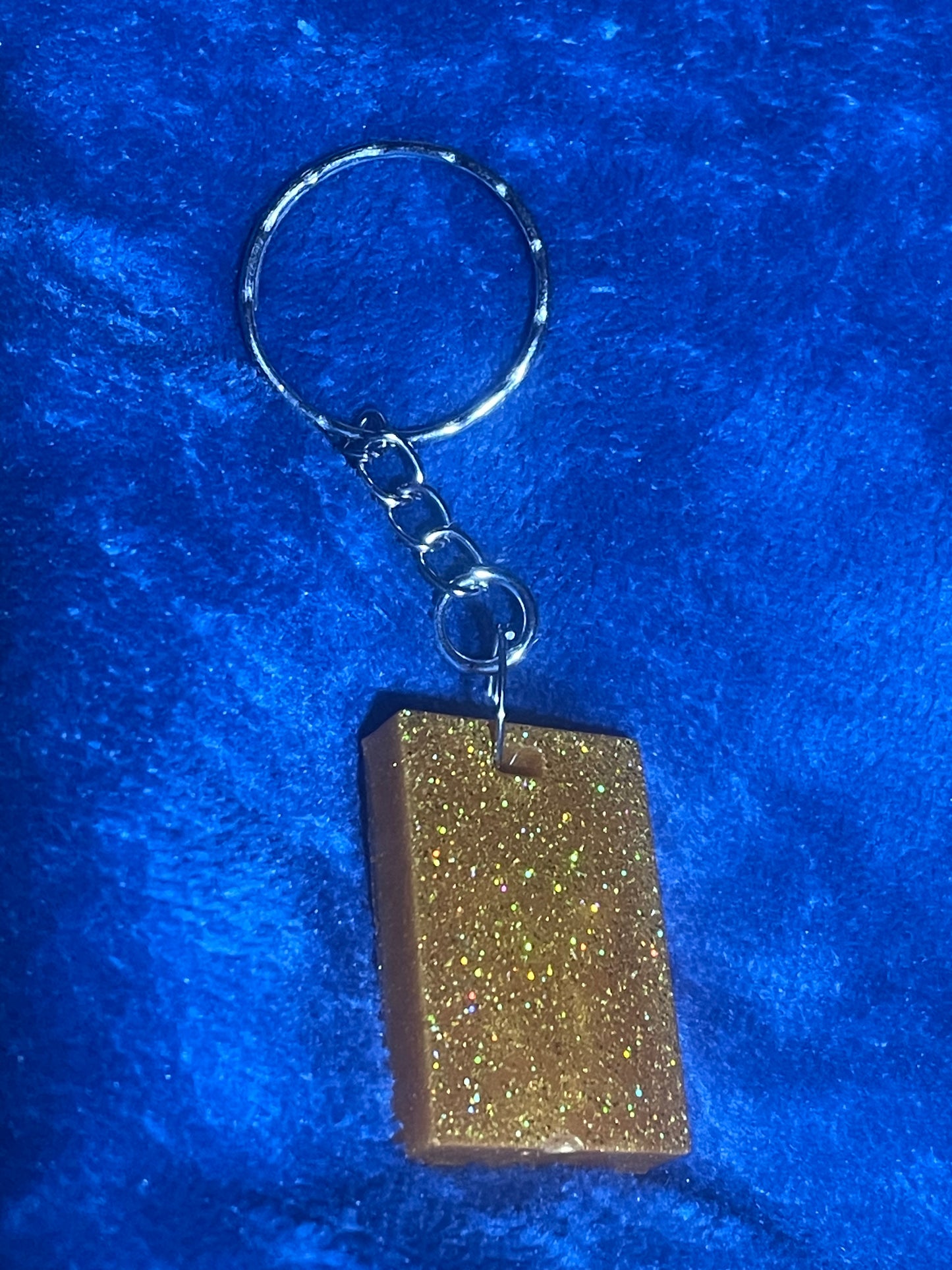 Acrylic Shaped Glittery Key Rings