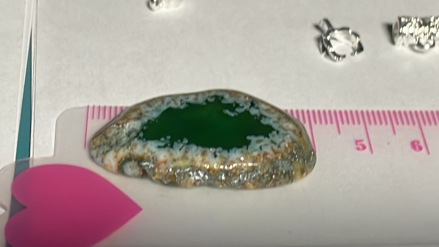 Green Agate Slice