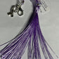 Purple (non-specific) Medical Condition Awareness Charms Tassels with Angels and/or Butterflies with Lobster Clasps