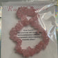 Natural Quartz Crystal Stone 19cm (approx) Gravel Bracelet with Information Card