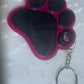 Large Paw Print Key Ring