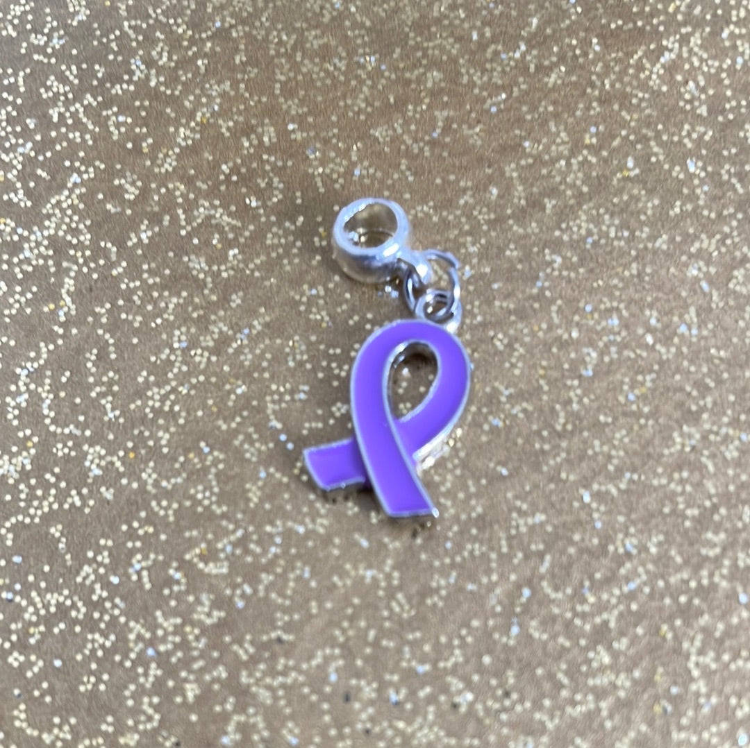 Purple Non-specific Medical Condition Awareness Ribbons on Euro Bails