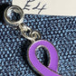 Purple Non-specific Medical Condition Awareness Ribbons on Euro Bails