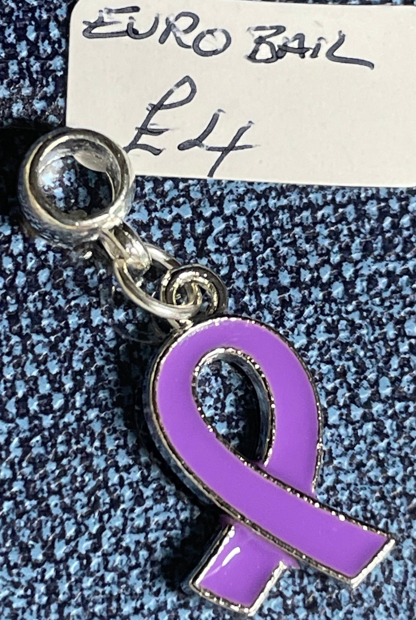 Purple Non-specific Medical Condition Awareness Ribbons on Euro Bails