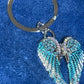 Enamel Angel Wings Key Ring