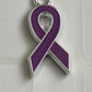 Medical Condition Purple Awareness & Hope Ribbon Charms (charm only)