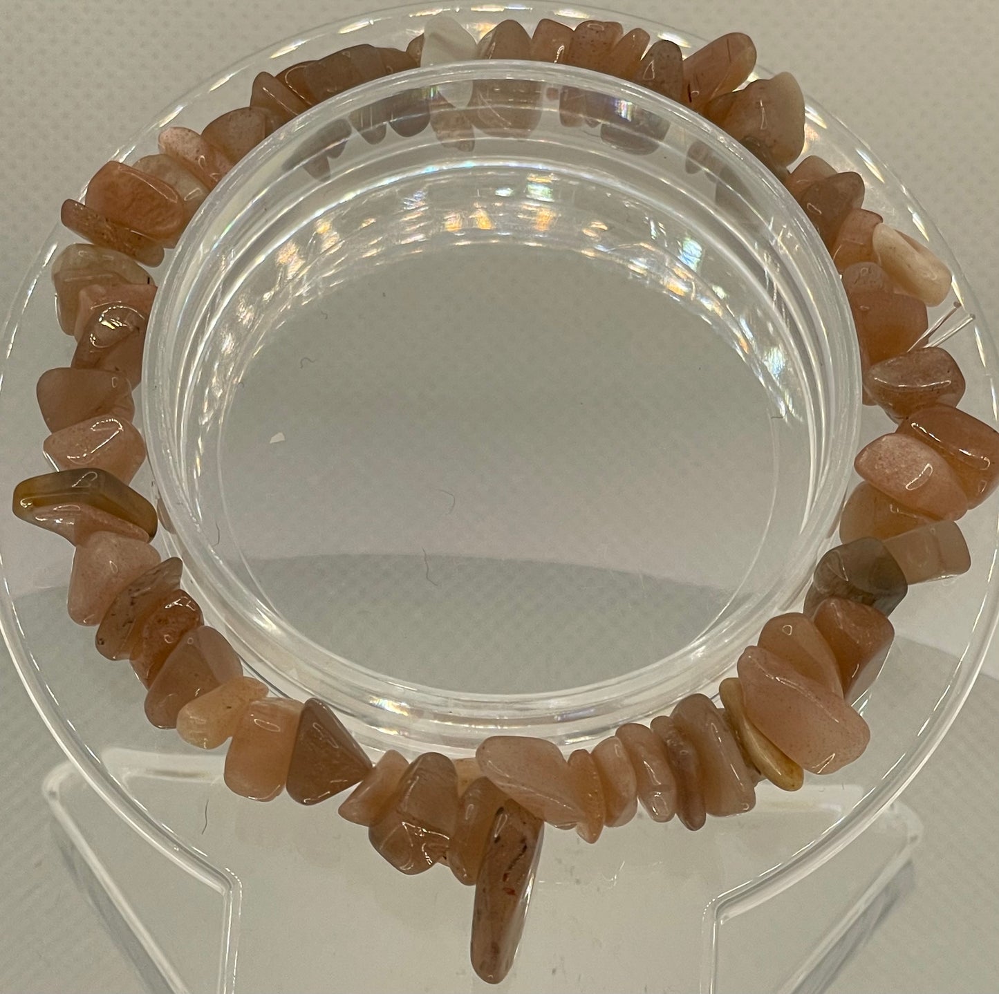 Natural Felspar Crystal Stone Gravel Bracelet