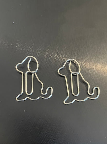 Sitting Puppy Paperclips