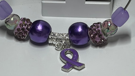 Purple Awareness Anklet