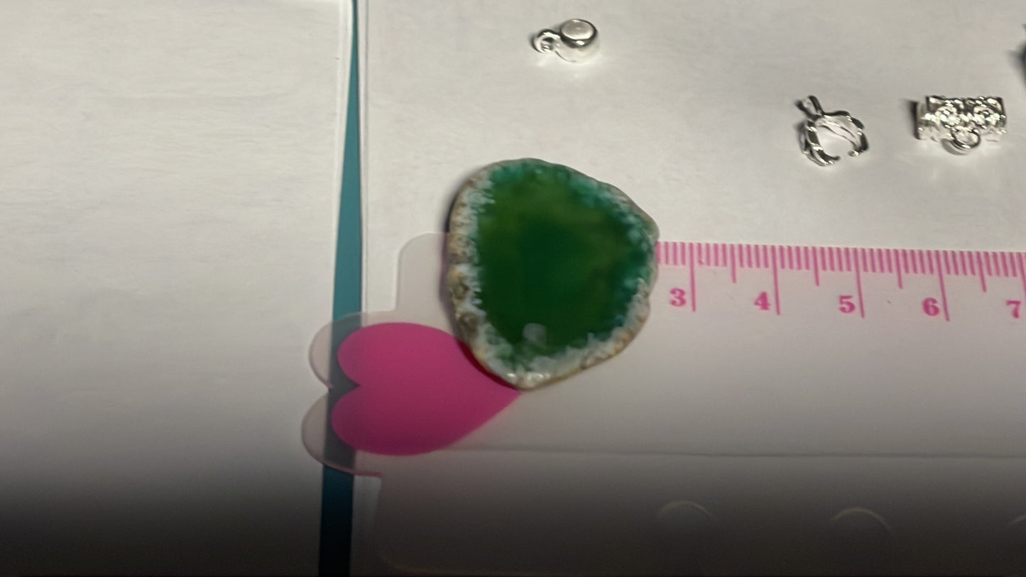 Green Agate Slice