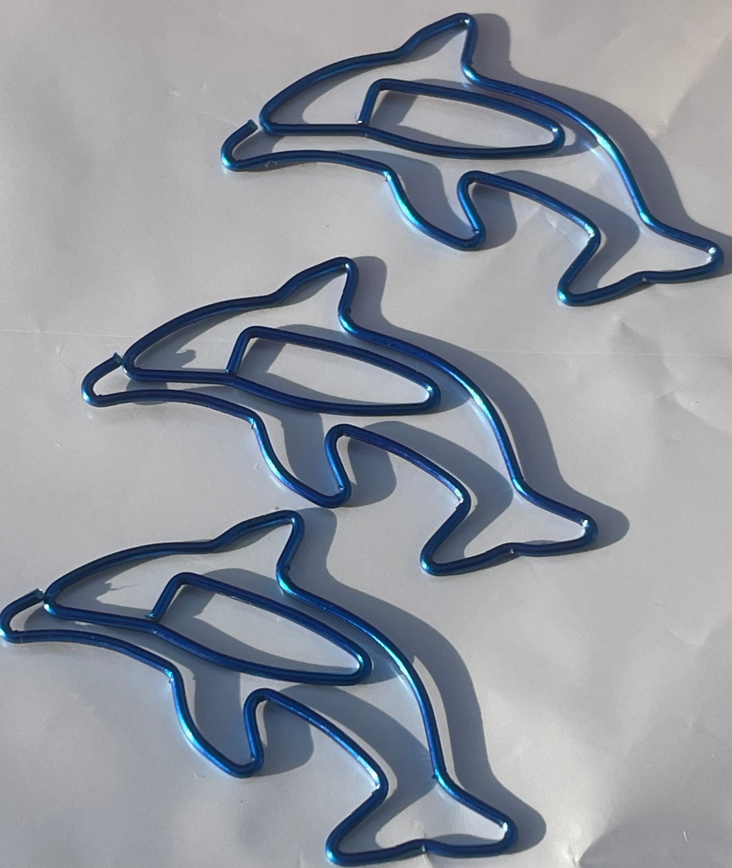 Royal Blue Dolphin Paperclips - 5 Pieces