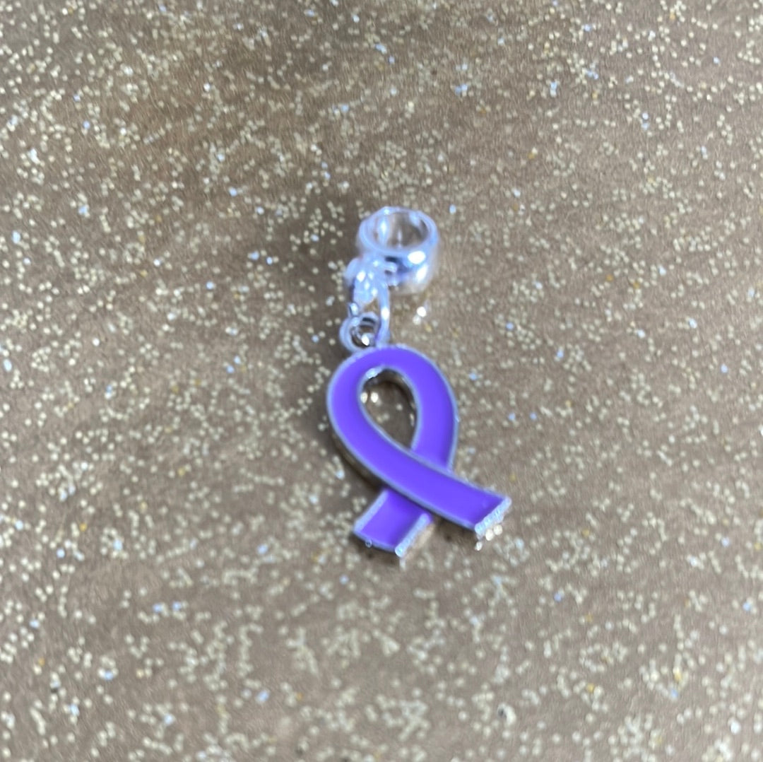 Purple Non-specific Medical Condition Awareness Ribbons on Euro Bails