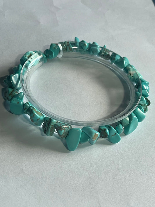 Natural Gemstone/mineral gravel elastic Bracelet