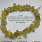 Natural Quartz Crystal Stone 19cm (approx) Gravel Bracelet with Information Card