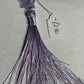 Purple (non-specific) Medical Condition Awareness Charms Tassels with Angels and/or Butterflies with Lobster Clasps