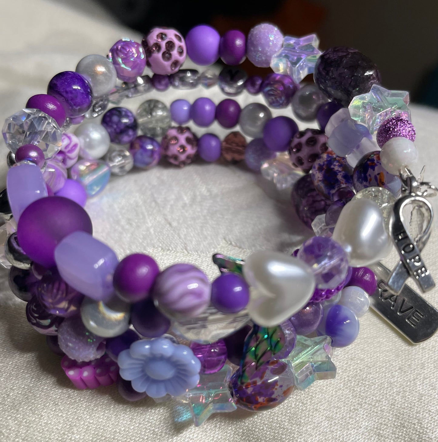 Fibromyalgia Awareness Bangle Adult