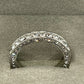 Stainless Steel 4mm Zirconia studded Eternity style Band